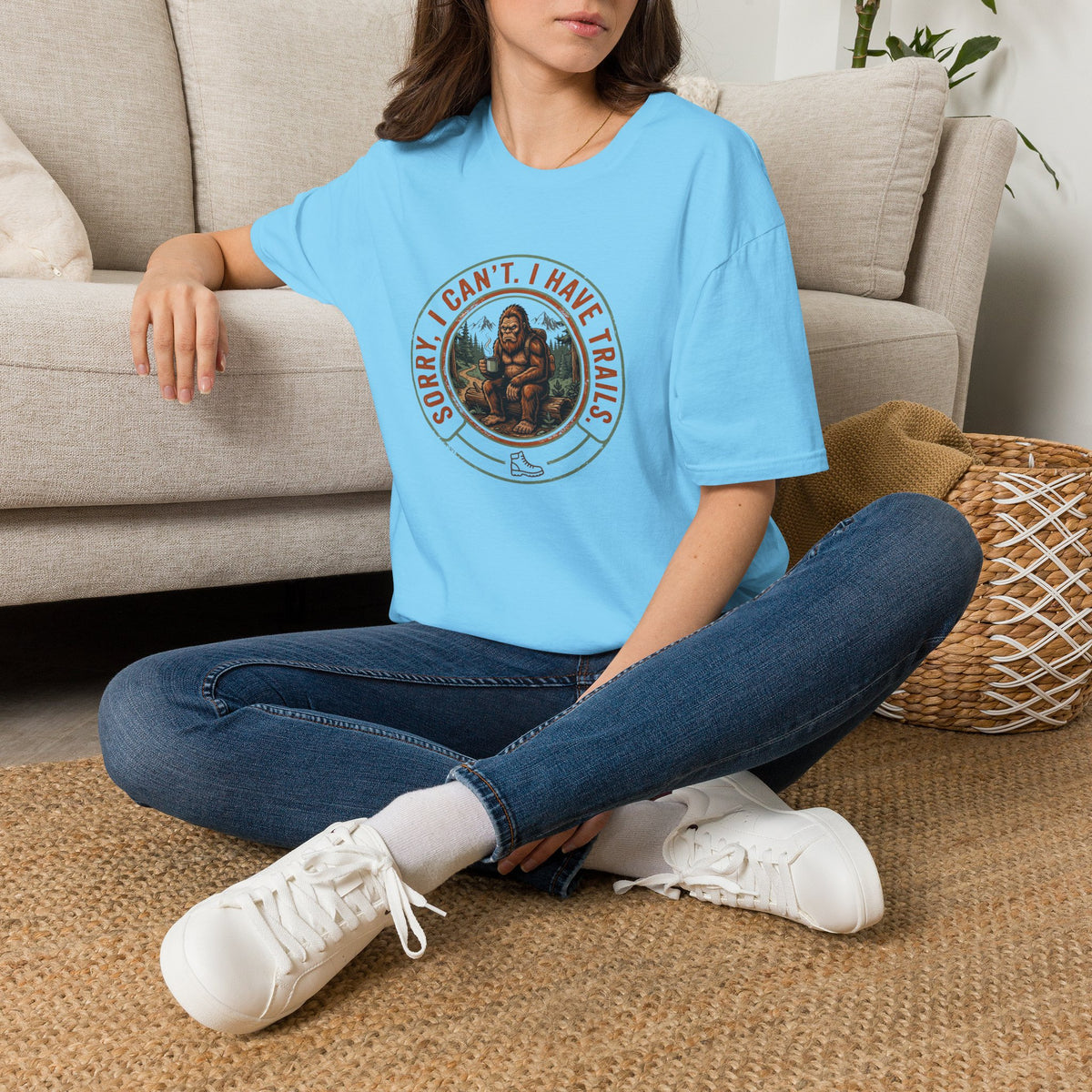 Sorry I Can't, I Have Trails T-Shirt — Vintage Sasquatch Hiking Tee
