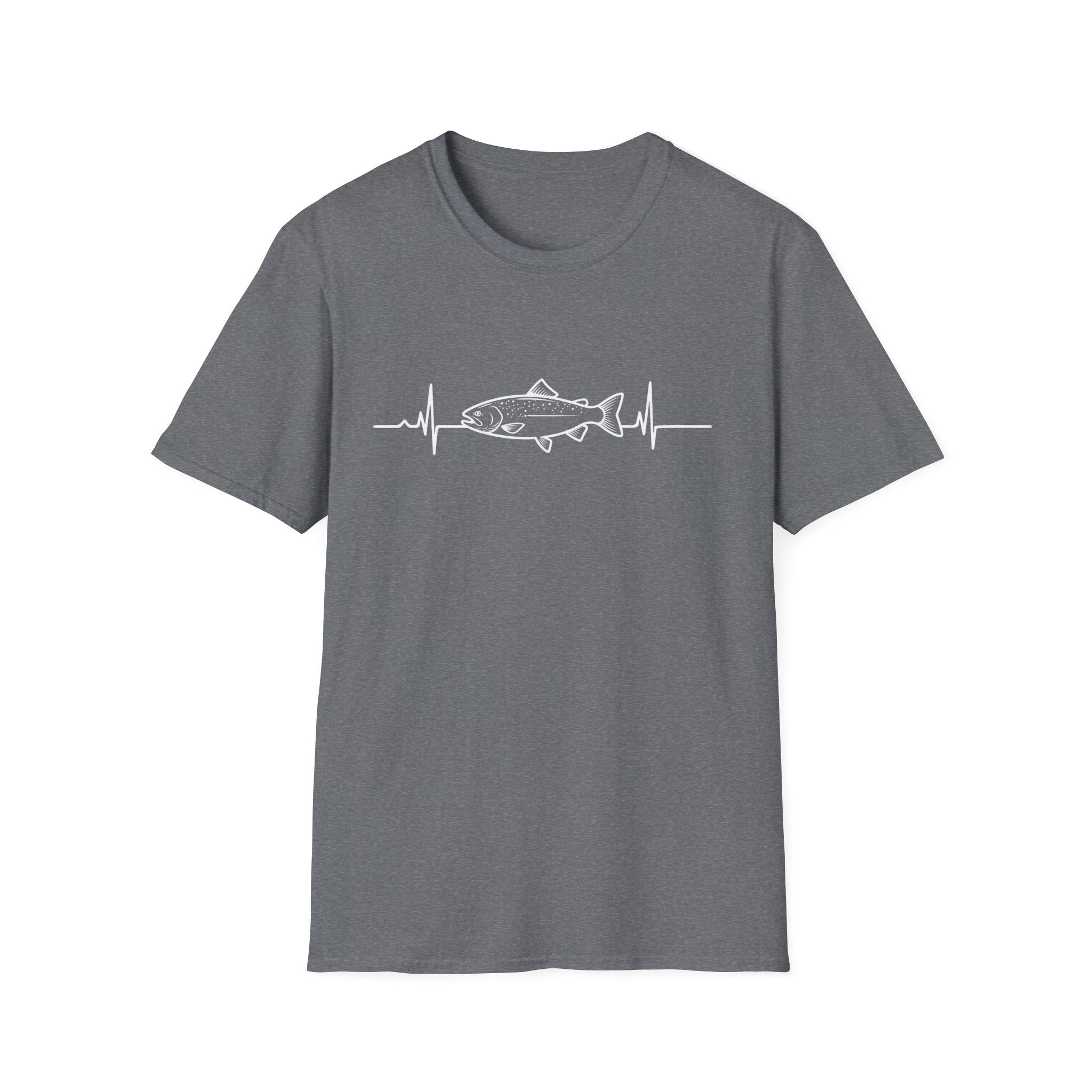 Trout Heartbeat Line T-Shirt | Fishing Graphic