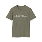 Trout Heartbeat Line T-Shirt | Fishing Graphic