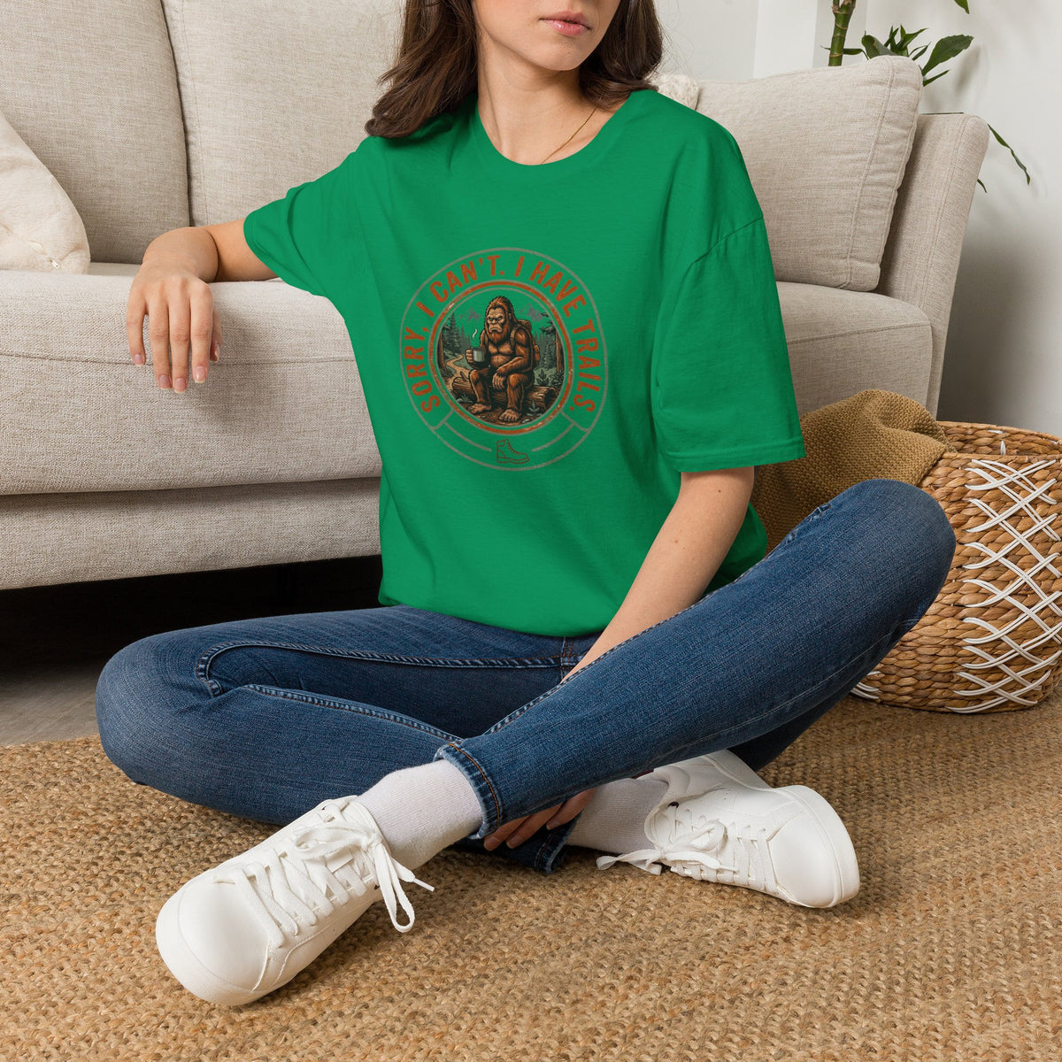 Sorry I Can't, I Have Trails T-Shirt — Vintage Sasquatch Hiking Tee
