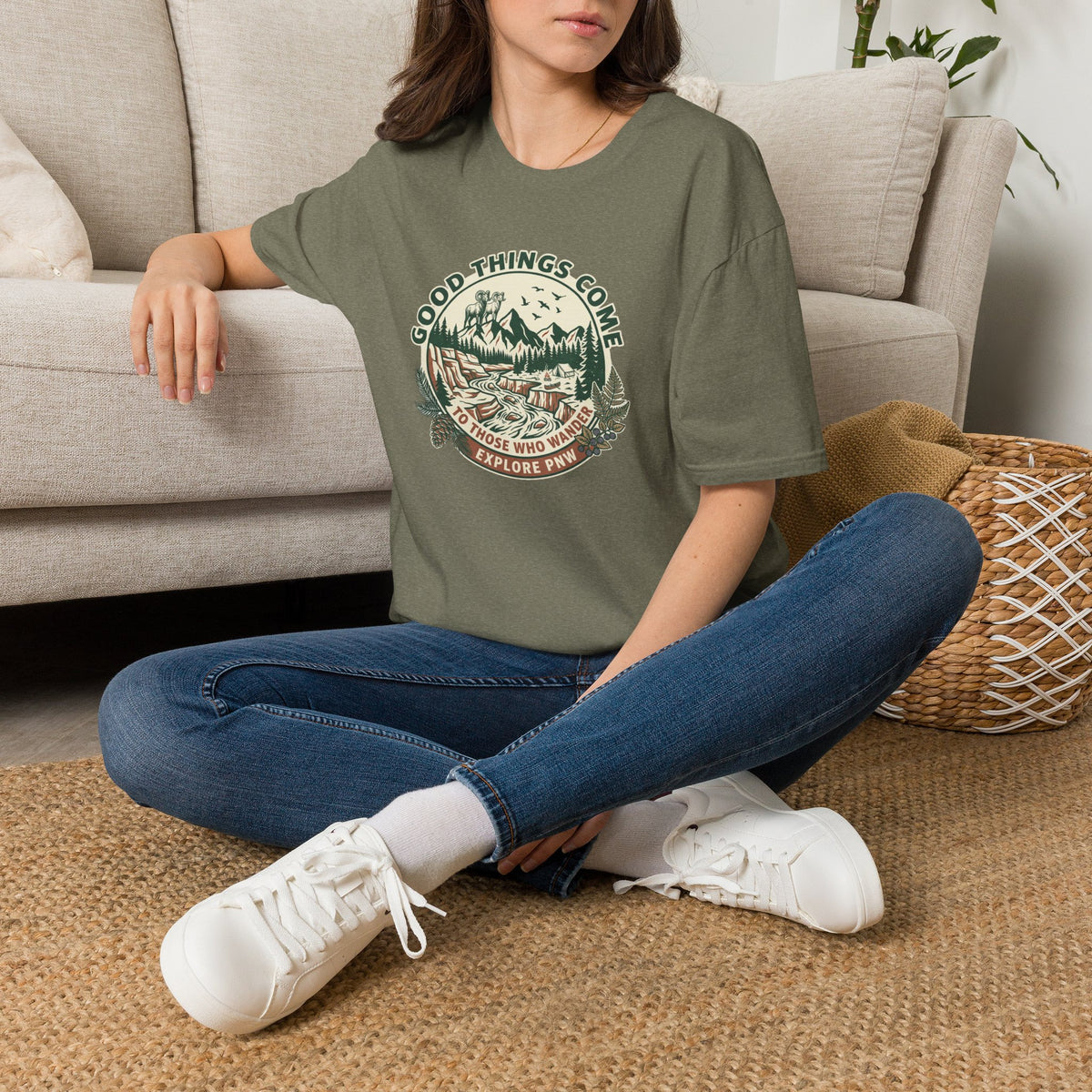 Adventure T-Shirt — "Good Things Come to Those Who Explore" Outdoor Graphic Tee