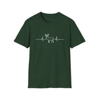 Buck Heartbeat Line T-Shirt | Deer EKG Graphic Tee