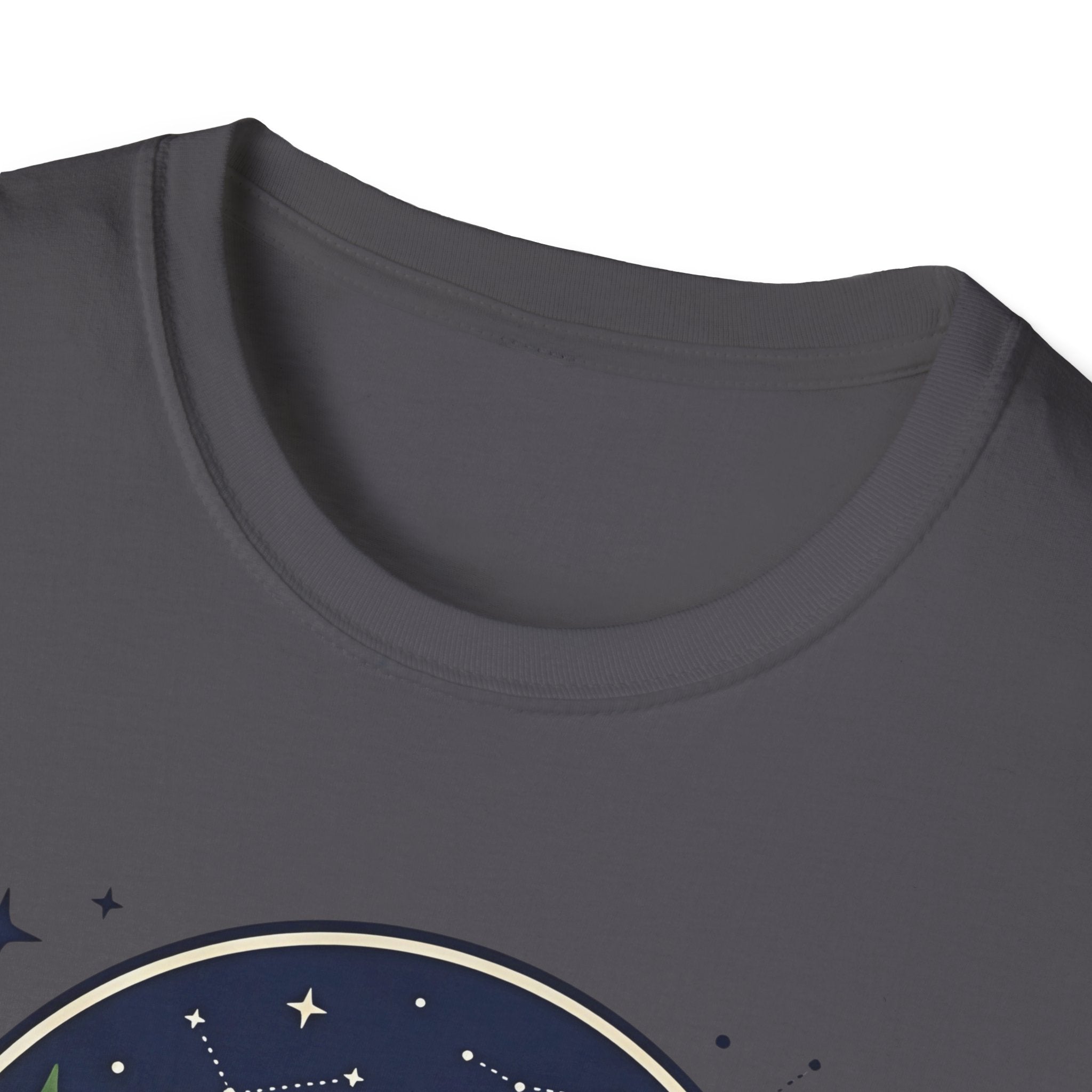 The Forest Whispers campfire scene T-Shirt | nighttime woods illustration