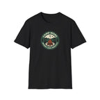 Camp More Campfire Badge T-Shirt | Outdoor Camping Graphic