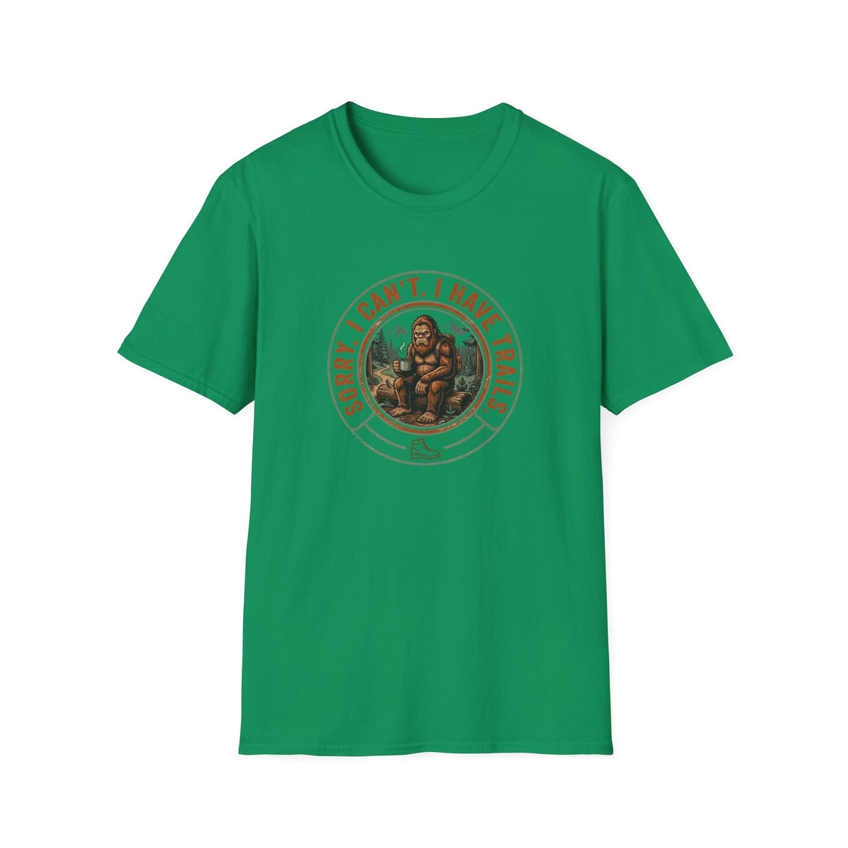 Sorry I Can't, I Have Trails T-Shirt — Vintage Sasquatch Hiking Tee