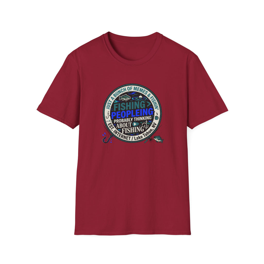 Fishing Peopleleing Probably Thinking About Fishing T-Shirt | Fishing Graphic Tee