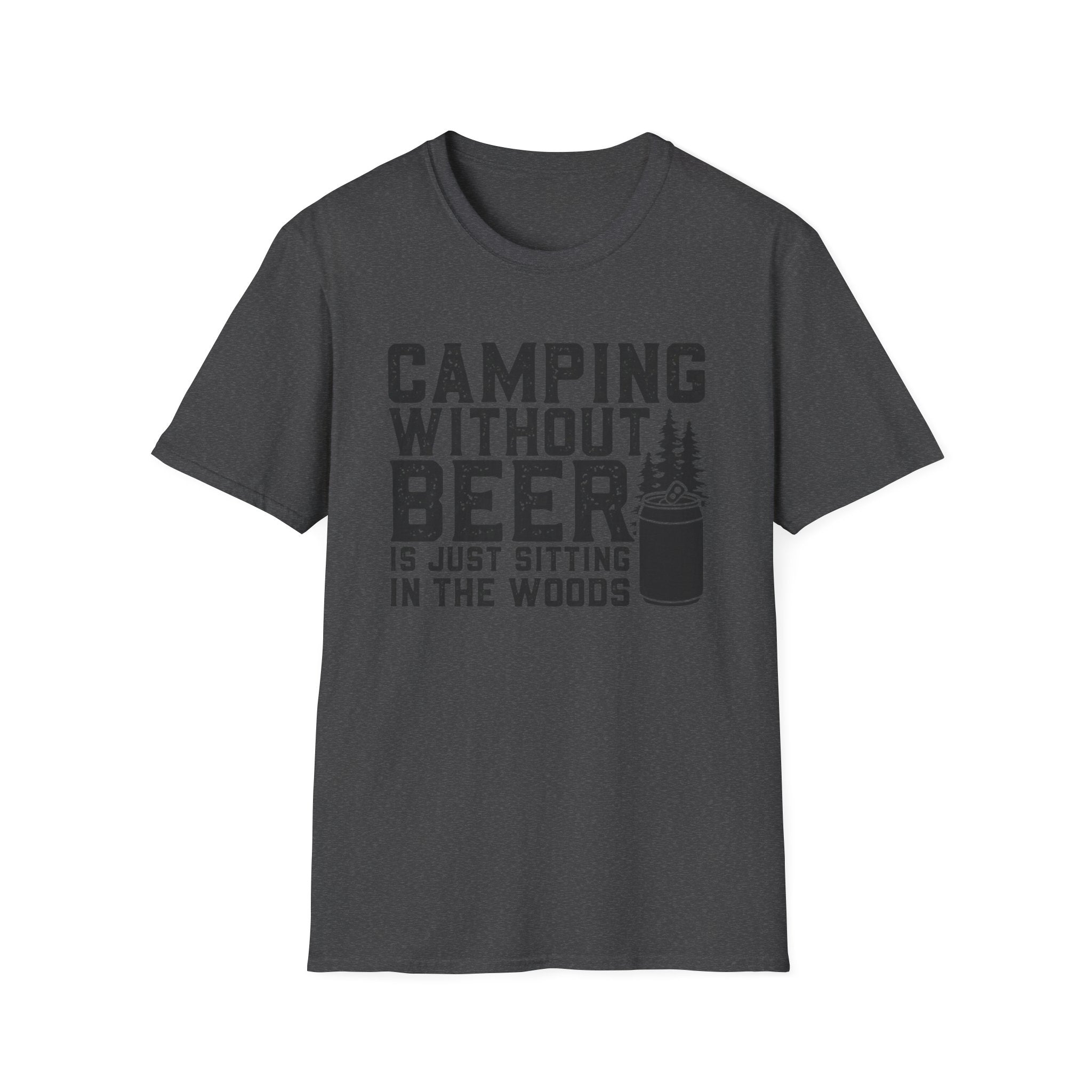 Camping Without Beer T-Shirt | Camping Saying, Beer Can Graphic