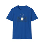 Coffee Cup in Pines T-Shirt | mountain camp mug, minimalist outdoors design