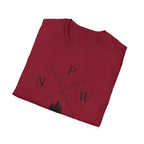 Compass Pines t-shirt | North South East West forest logo
