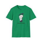 Leave No Trace footprint T-Shirt | Hiking mountain print
