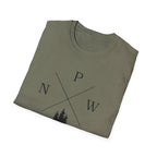 Compass Pines t-shirt | North South East West forest logo
