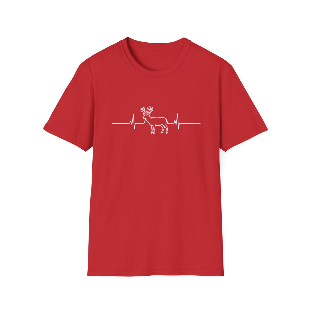 Buck Heartbeat Line T-Shirt | Deer EKG Graphic Tee