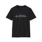 Trout Heartbeat Line T-Shirt | Fishing Graphic
