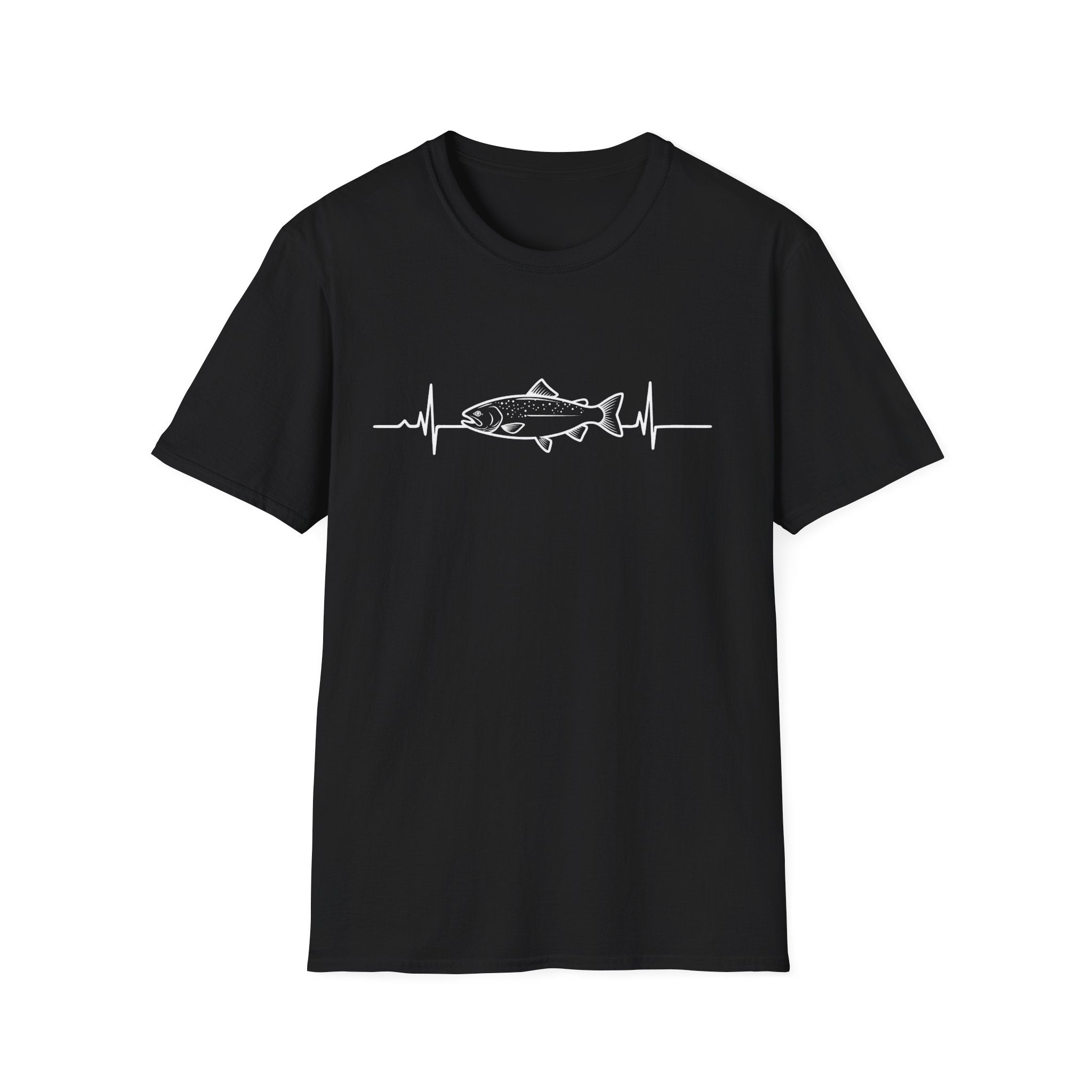 Trout Heartbeat Line T-Shirt | Fishing Graphic