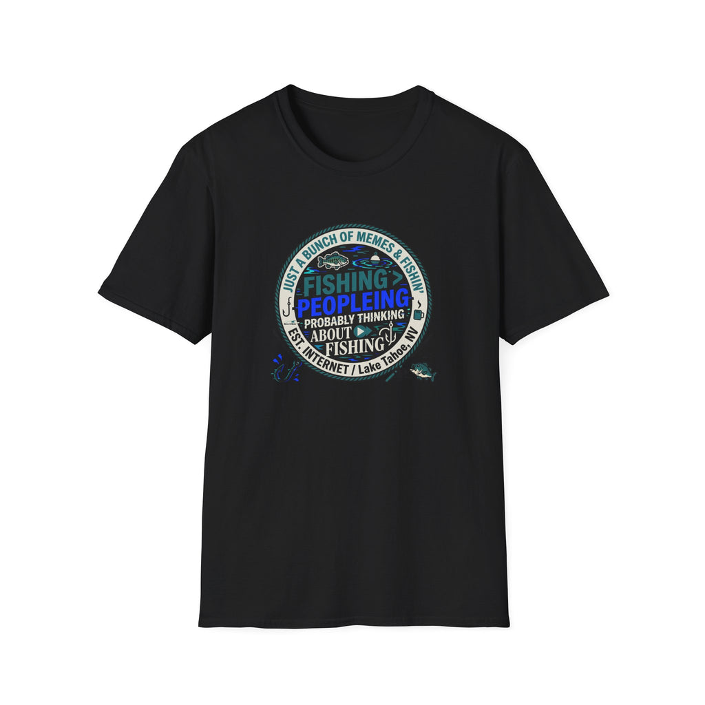 Fishing Peopleleing Probably Thinking About Fishing T-Shirt | Fishing Graphic Tee