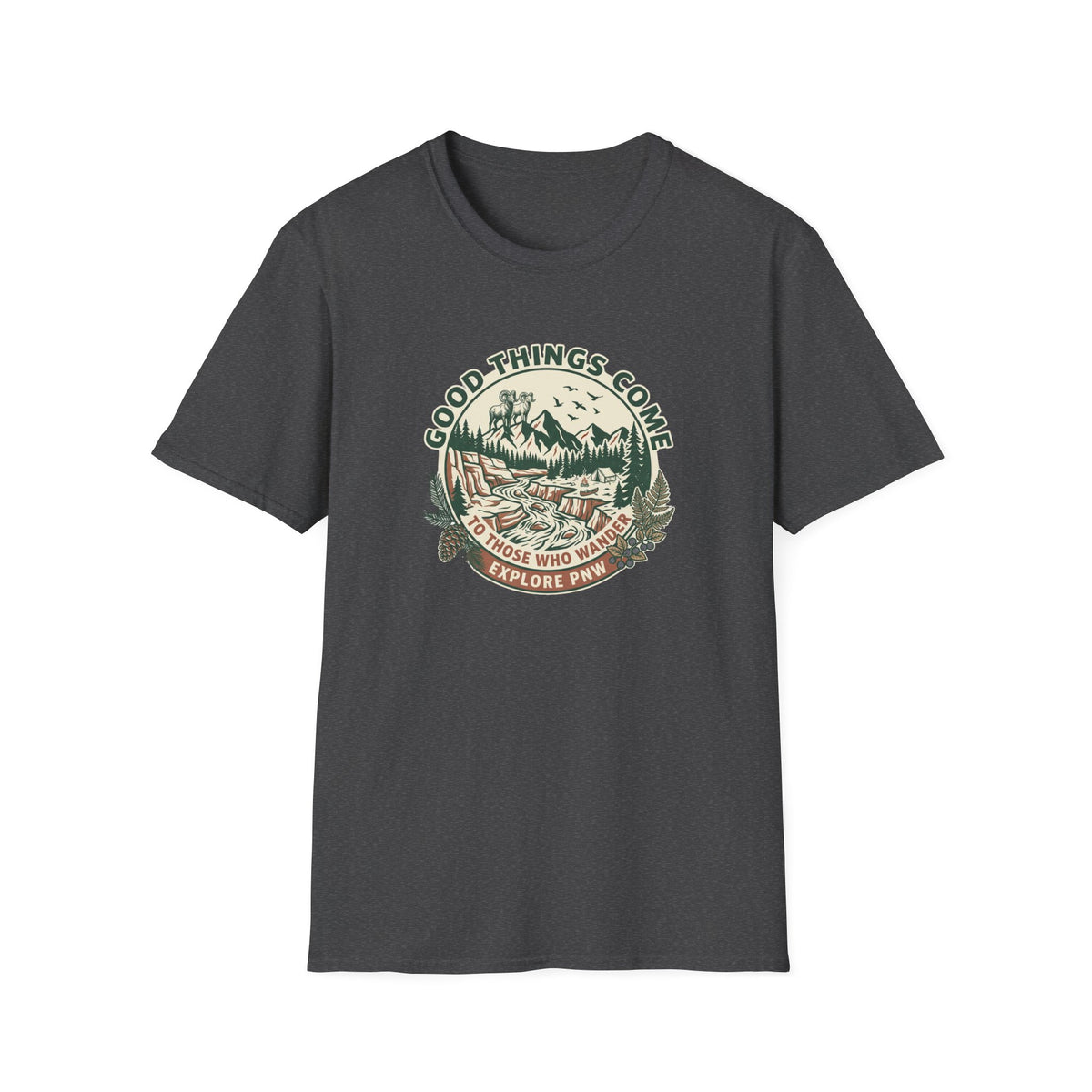 Adventure T-Shirt — "Good Things Come to Those Who Explore" Outdoor Graphic Tee
