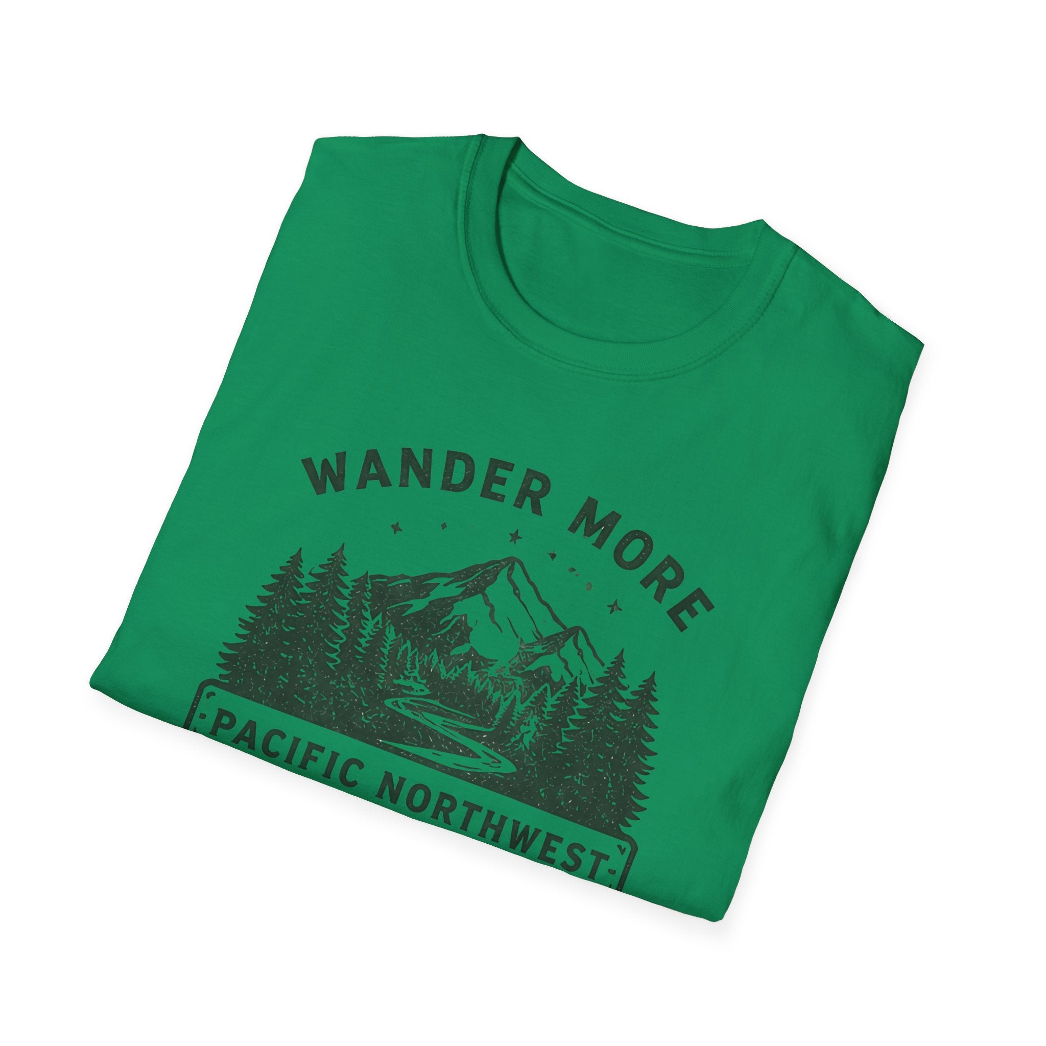 Wander More Pacific Northwest T-Shirt | Mountain Forest Adventure Tee