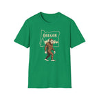 Oregon Bigfoot T-Shirt | Sasquatch Forest State Outline