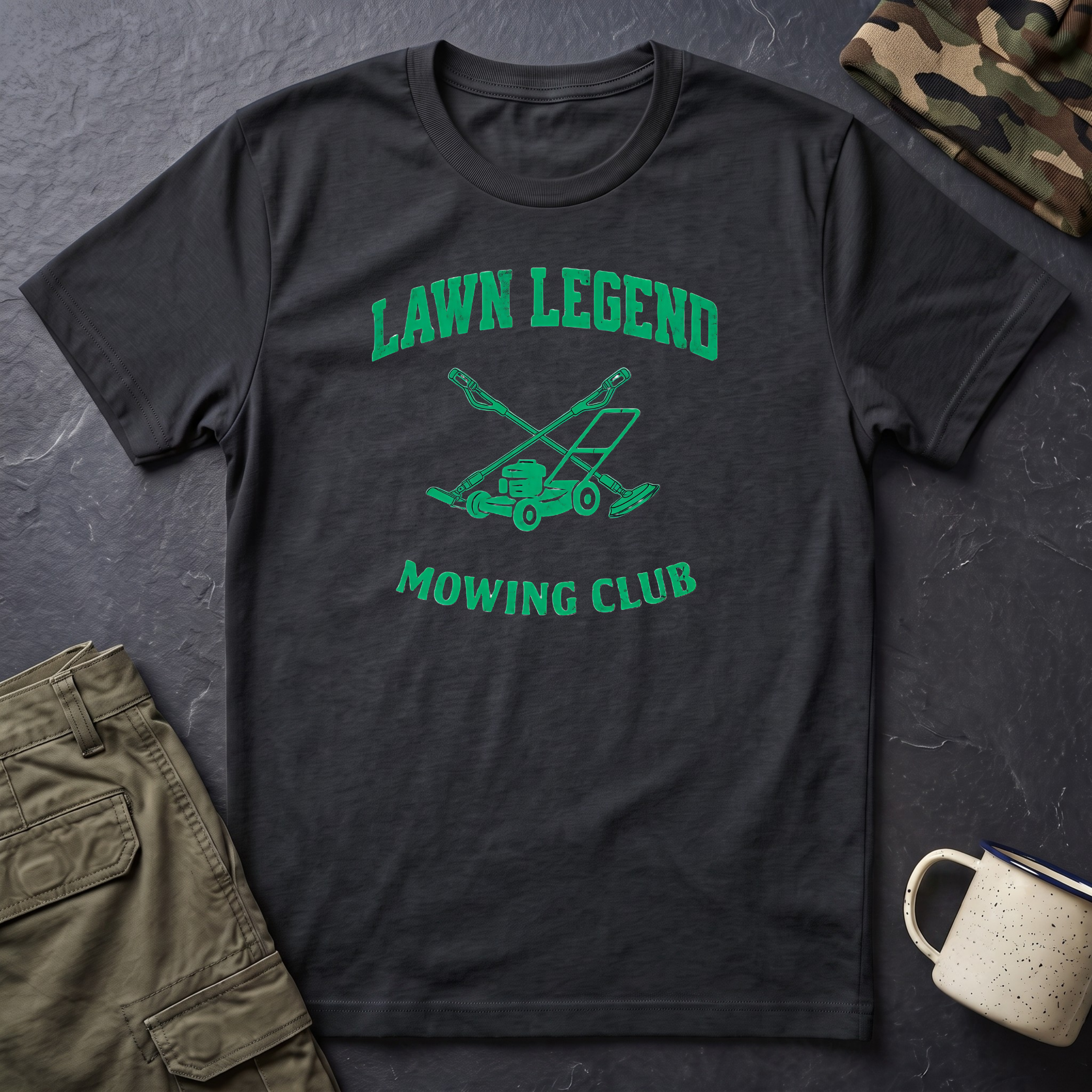 Lawn Legend Mowing Club T-Shirt | Gardening, Lawn Care Graphic Tee