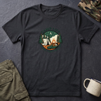 Camp Life tent campfire graphic T-Shirt | camping outdoors nature