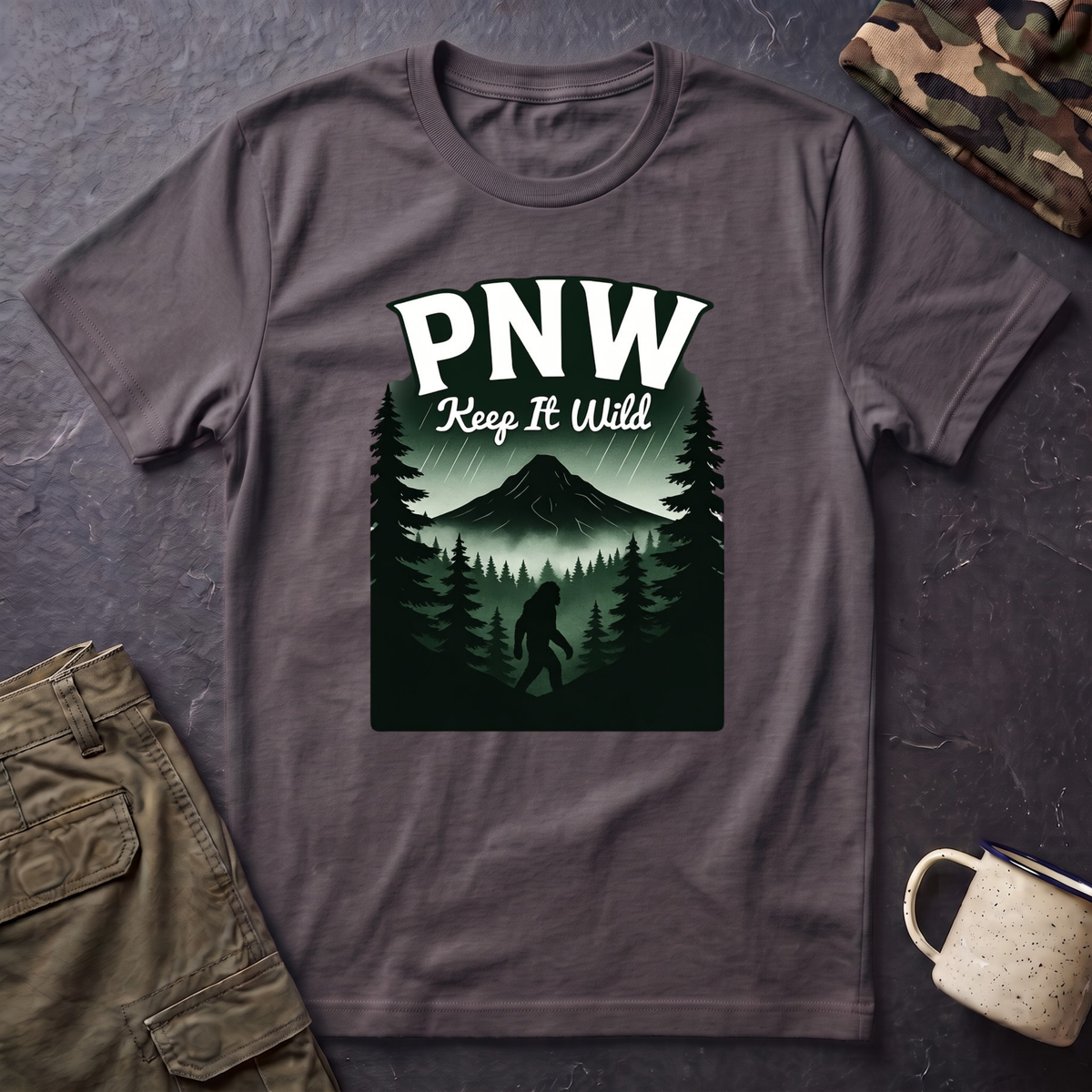 PNW Keep It Wild T-Shirt | Pacific Northwest Mountain Forest Tee