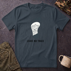 Leave No Trace footprint T-Shirt | Hiking mountain print