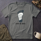 Leave No Trace footprint T-Shirt | Hiking mountain print