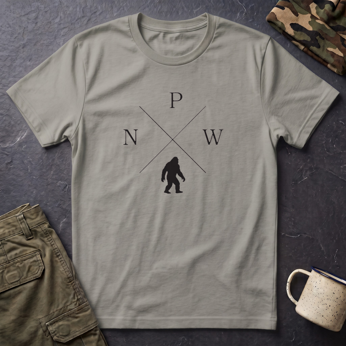 PNW Sasquatch T-Shirt | Pacific Northwest Bigfoot Tee