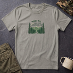 T-Shirt — "Meet Me Where the Mountains Are" Nature Graphic Tee