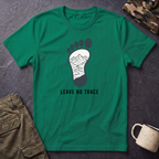 Leave No Trace footprint T-Shirt | Hiking mountain print