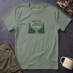 T-Shirt — "Meet Me Where the Mountains Are" Nature Graphic Tee