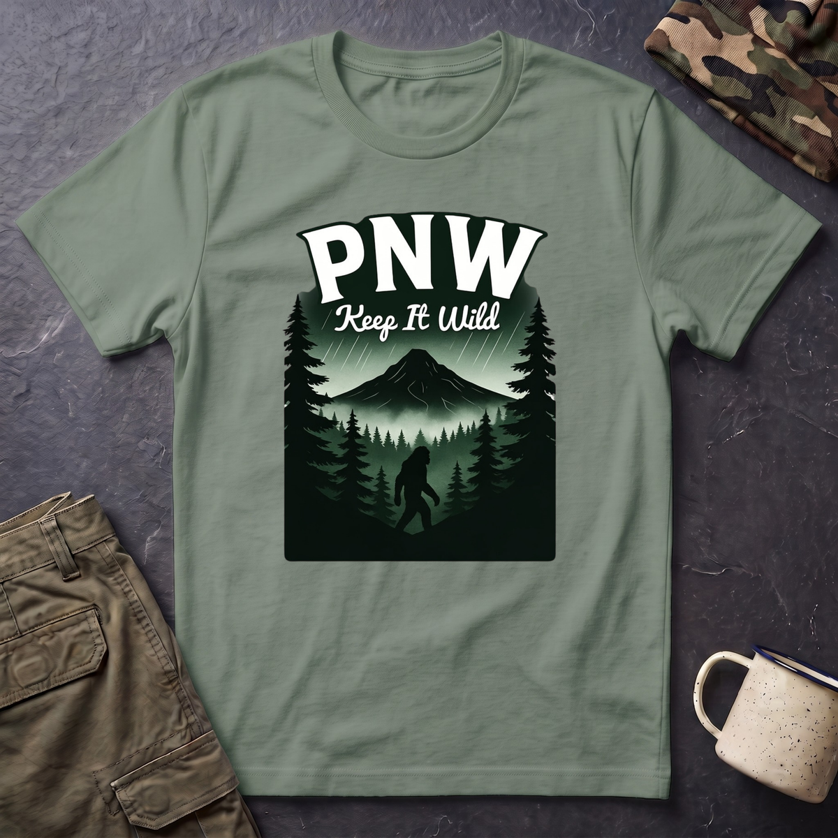 PNW Keep It Wild T-Shirt | Pacific Northwest Mountain Forest Tee
