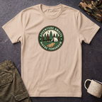 Adventure Awaits Maybe Tomorrow T-Shirt | Camping Patch Graphic