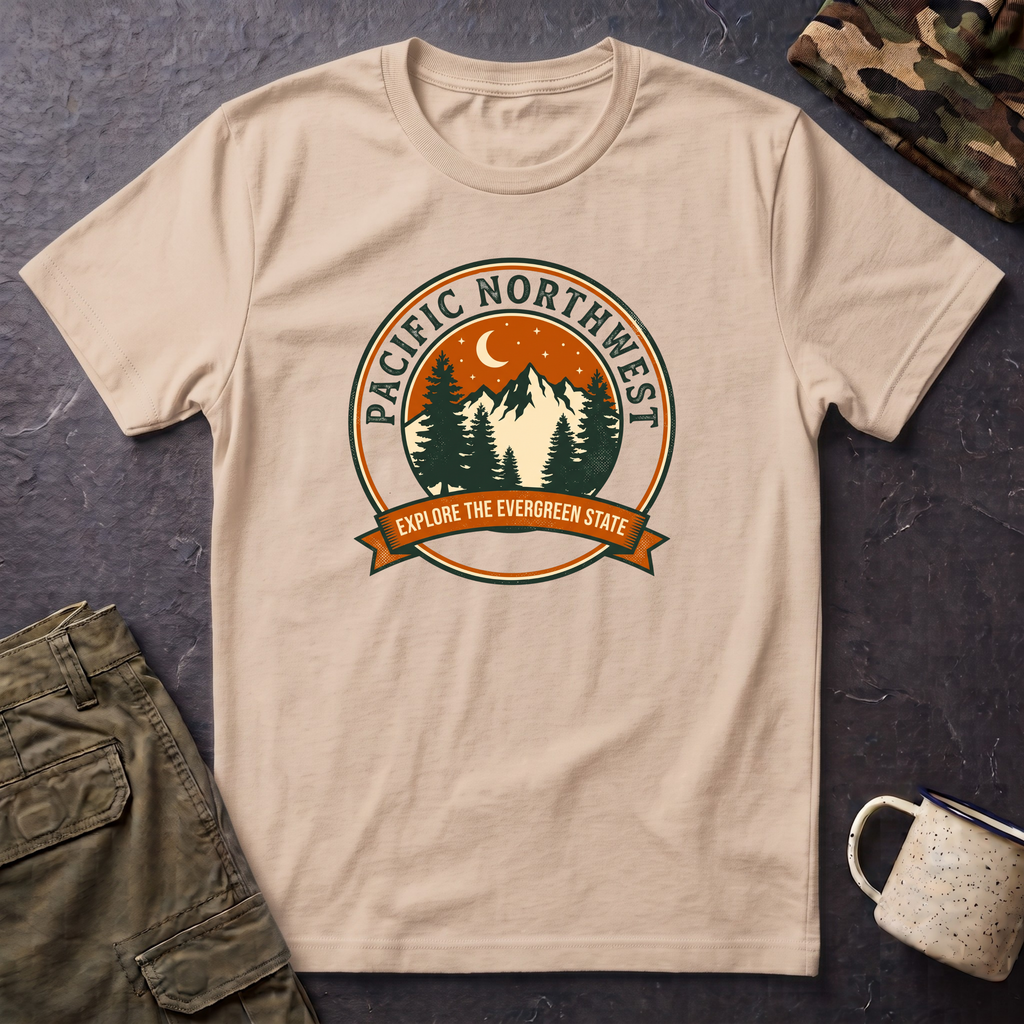 Pacific Northwest T-Shirt — Explore the Evergreen State Graphic Tee
