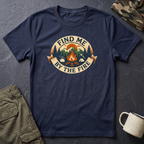 Find Me by the Fire T-Shirt | Campfire Mountains Camping Tee