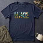 Hike nature typography T-Shirt | Outdoor hiking mountains forest design