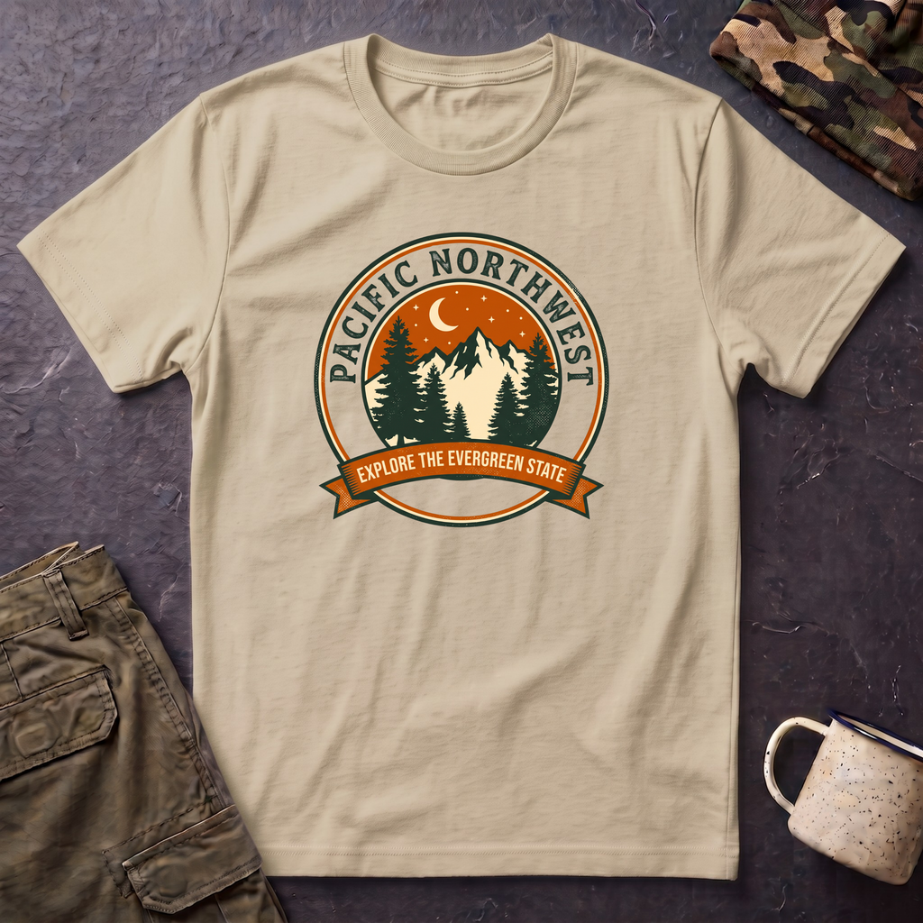 Pacific Northwest T-Shirt — Explore the Evergreen State Graphic Tee