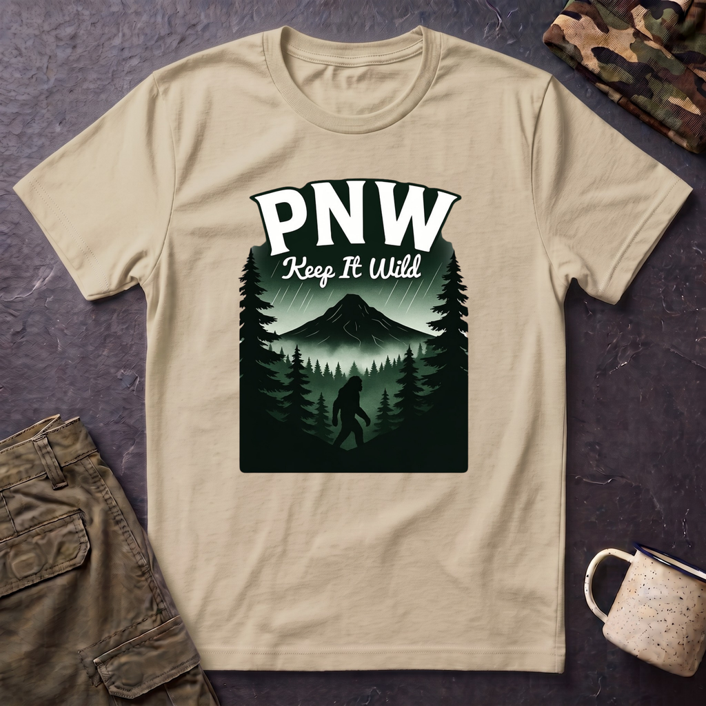 PNW Keep It Wild T-Shirt | Pacific Northwest Mountain Forest Tee