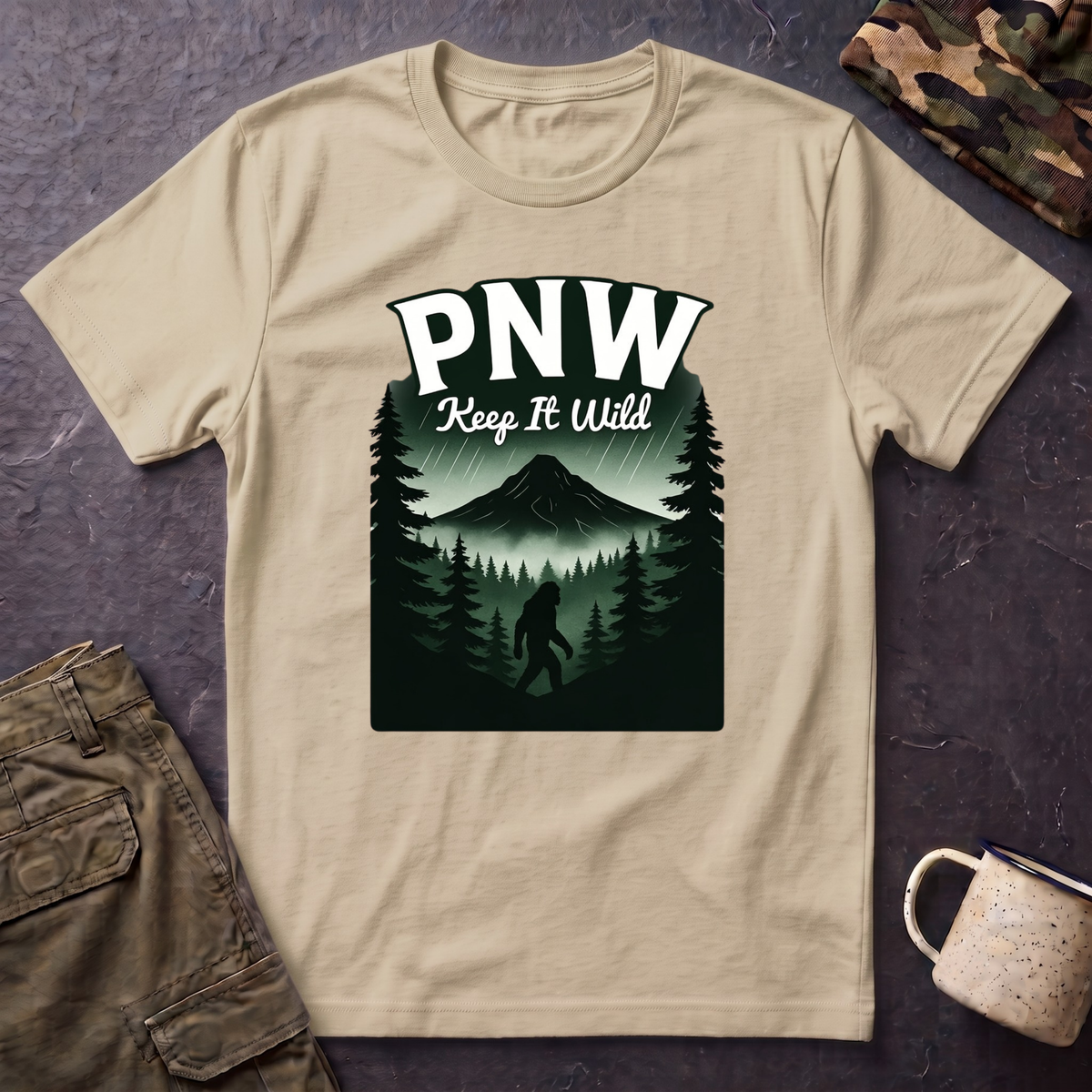PNW Keep It Wild T-Shirt | Pacific Northwest Mountain Forest Tee