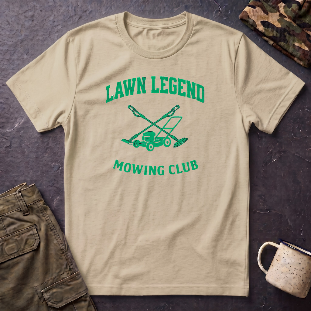Lawn Legend Mowing Club T-Shirt | Gardening, Lawn Care Graphic Tee