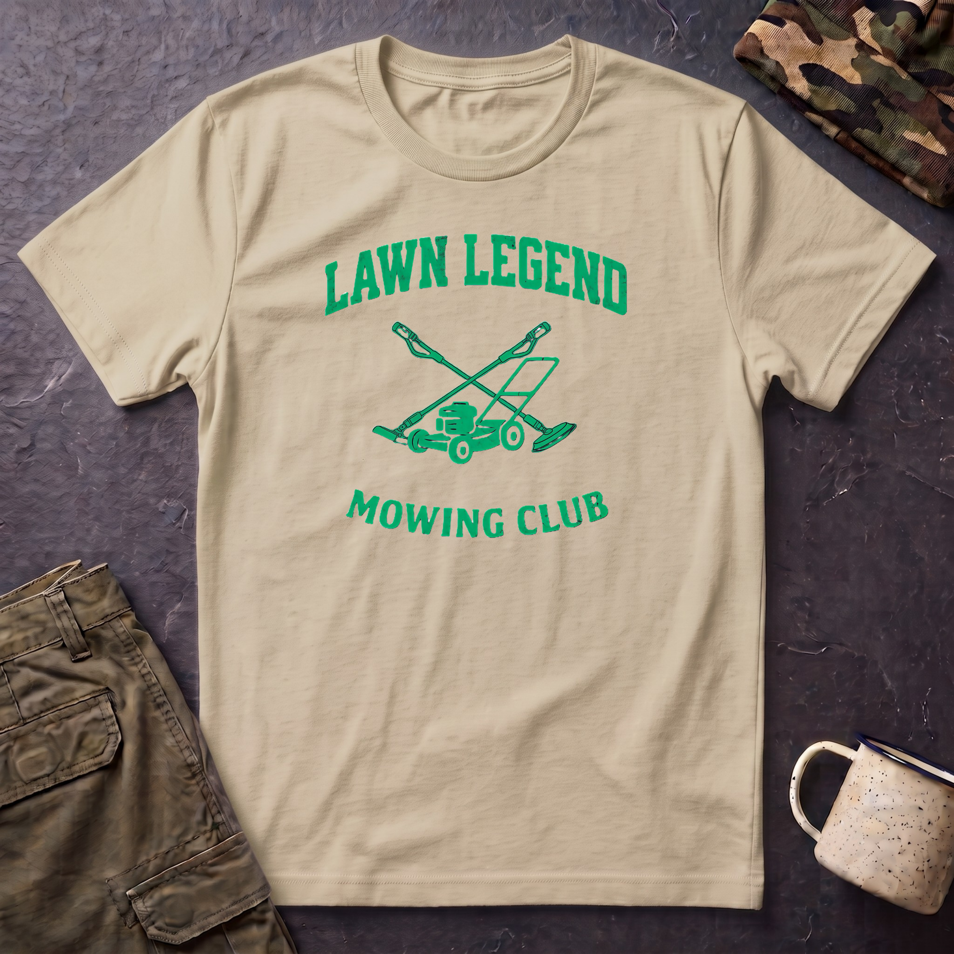 Lawn Legend Mowing Club T-Shirt | Gardening, Lawn Care Graphic Tee
