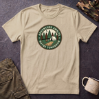 Adventure Awaits Maybe Tomorrow T-Shirt | Camping Patch Graphic