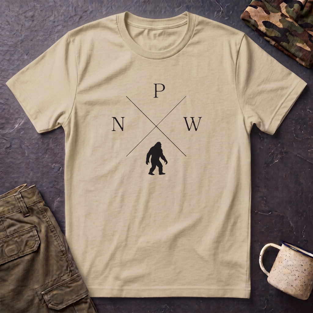 PNW Sasquatch T-Shirt | Pacific Northwest Bigfoot Tee