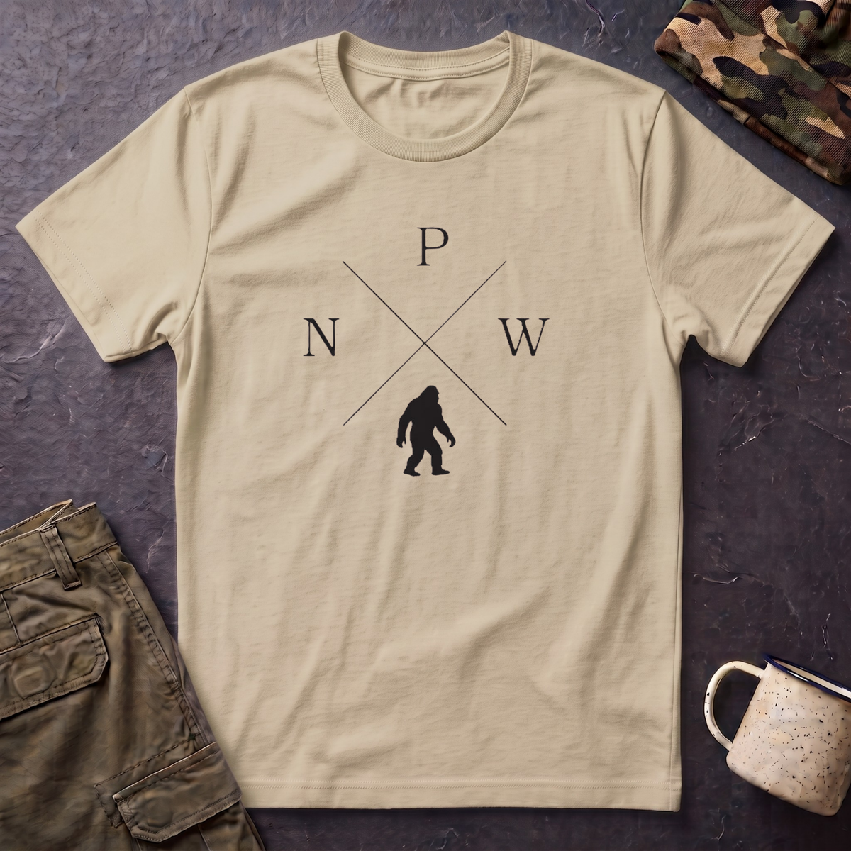 PNW Sasquatch T-Shirt | Pacific Northwest Bigfoot Tee