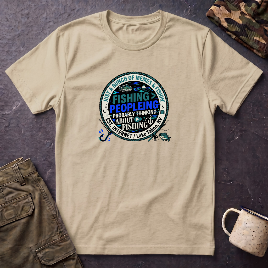 Fishing Peopleleing Probably Thinking About Fishing T-Shirt | Fishing Graphic Tee