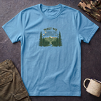 T-Shirt — "Meet Me Where the Mountains Are" Nature Graphic Tee