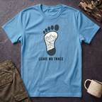 Leave No Trace footprint T-Shirt | Hiking mountain print