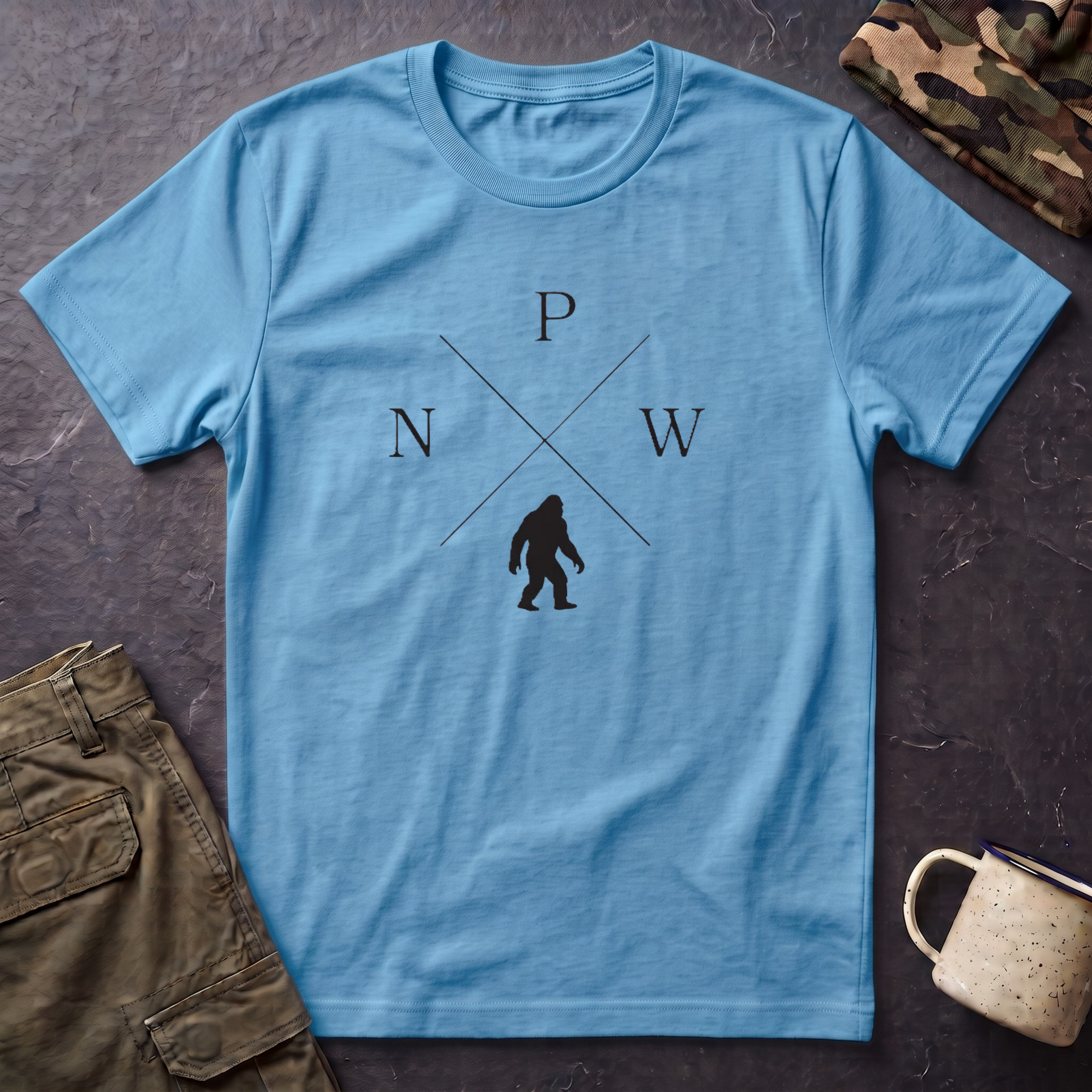 PNW Sasquatch T-Shirt | Pacific Northwest Bigfoot Tee