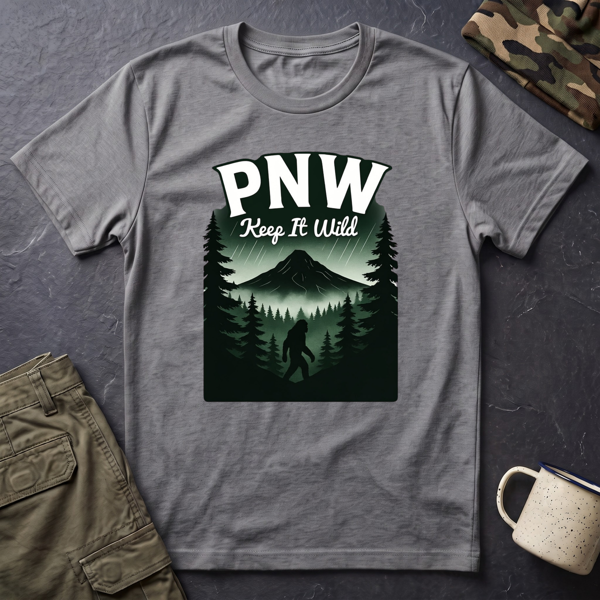 PNW Keep It Wild T-Shirt | Pacific Northwest Mountain Forest Tee