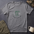 Fishing Trout Illustration T-Shirt | 'Silence Is The Best Lure' Outdoor Angler Tee